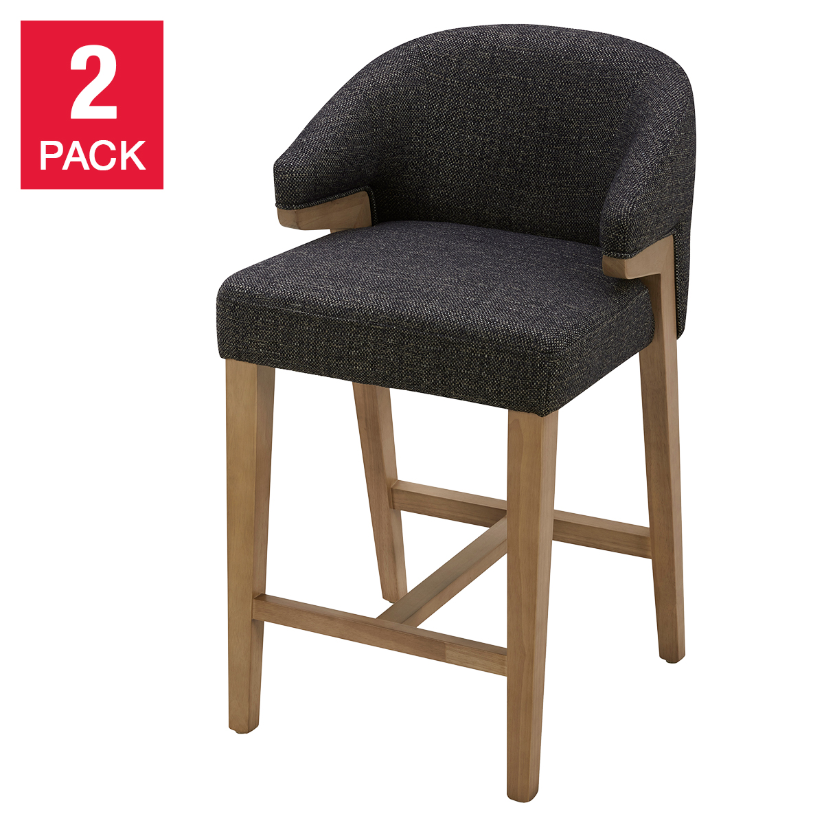 Aiden & Ivy Fabric Counter Stools, 2-pack