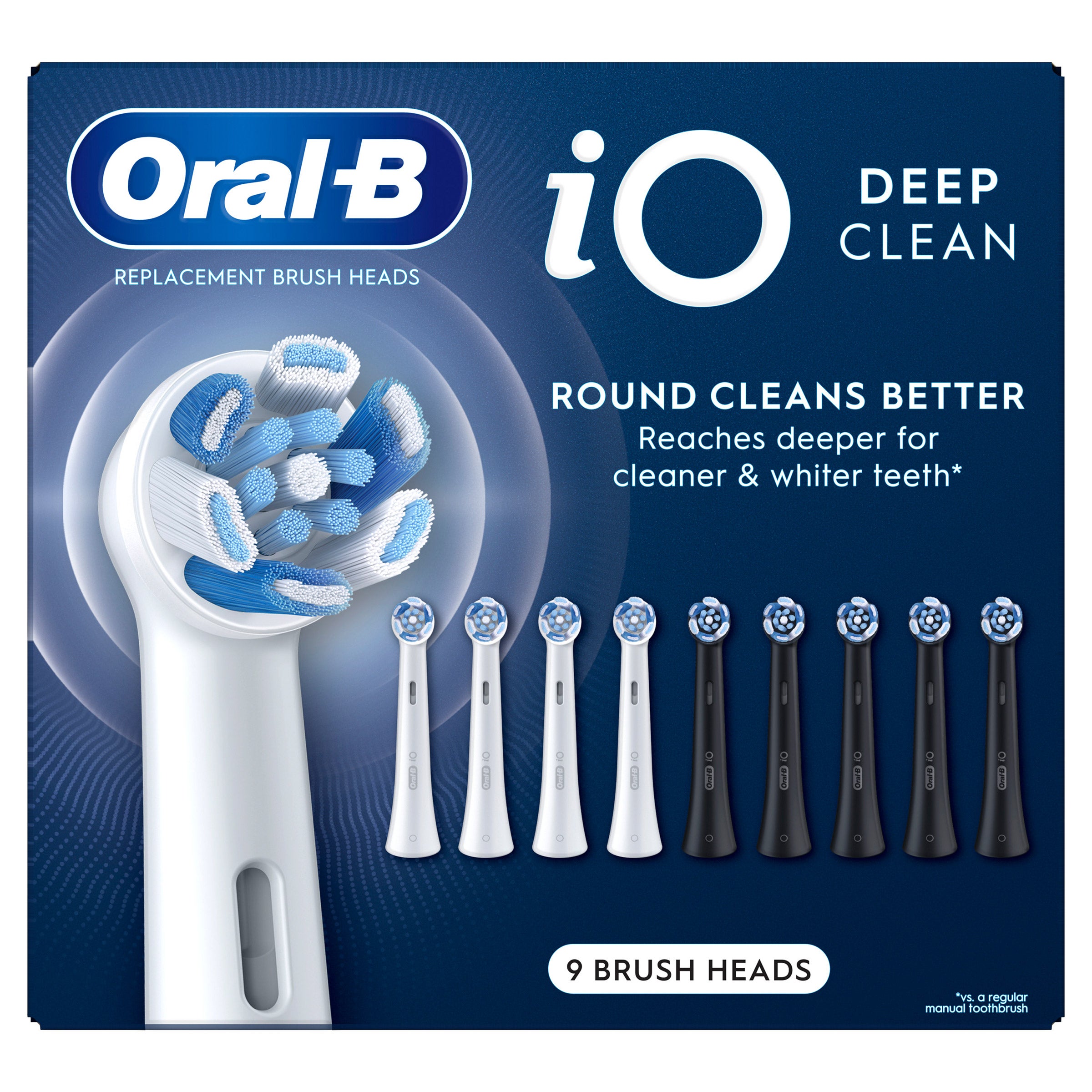 Oral-B iO Deep Clean Replacement Toothbrush Head, 9-count | Costco