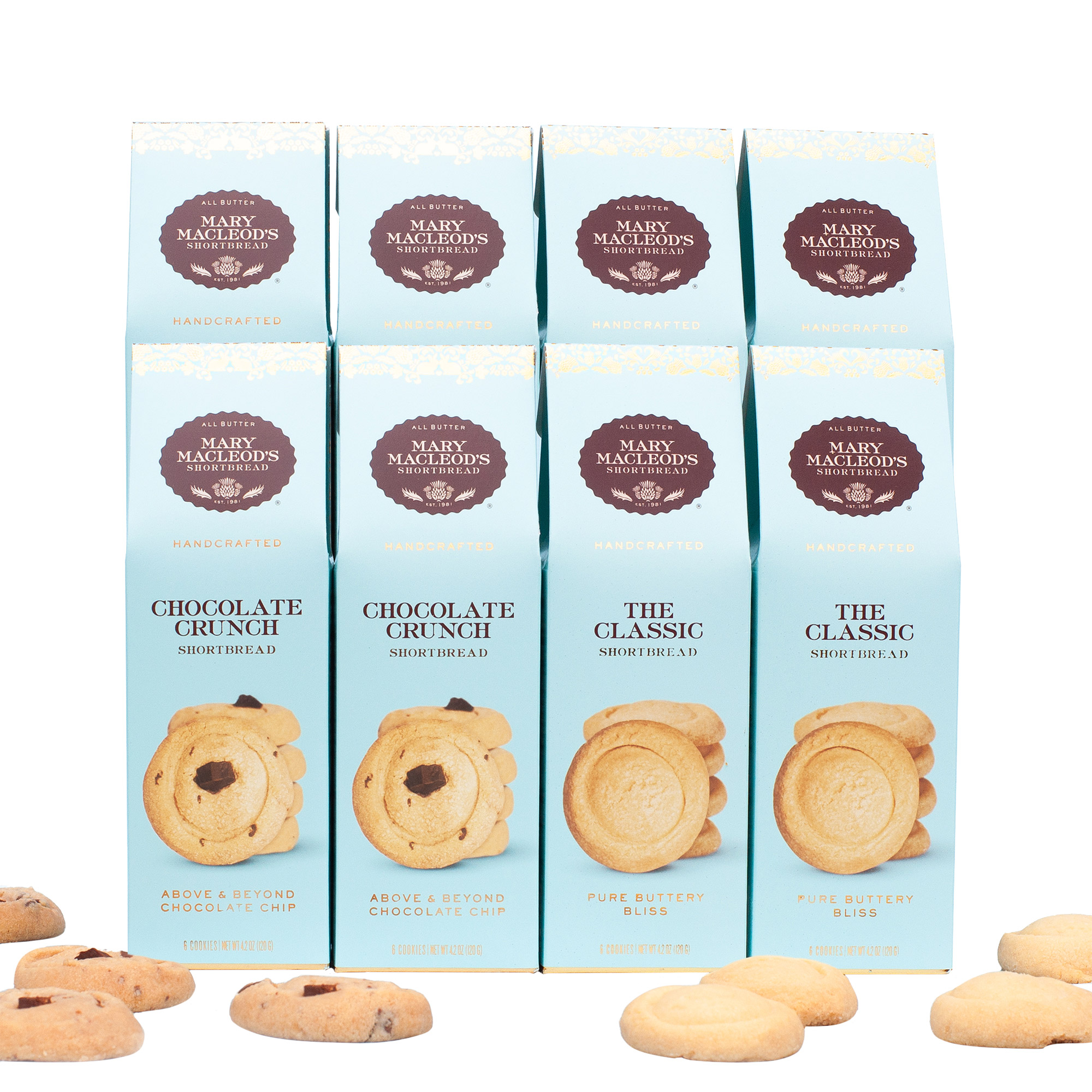 Mary Macleod's Shortbread Cookies Mixed Assortment  8-pack  48 Cookies Total