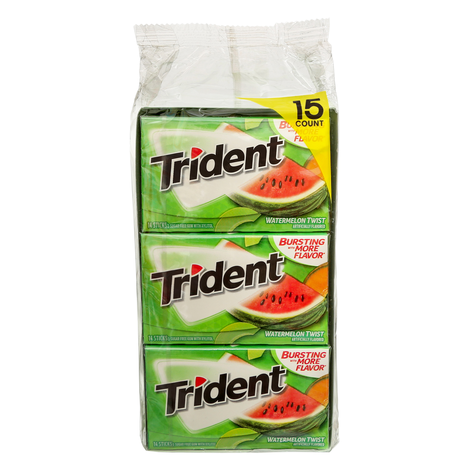 Trident Sugar Free Gum  Watermelon Twist  14 Pieces  15-count