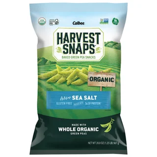 CALBEE HARVEST SNAPS ORGANIC GREEN PEA SNACK CRISPS 20 OZ