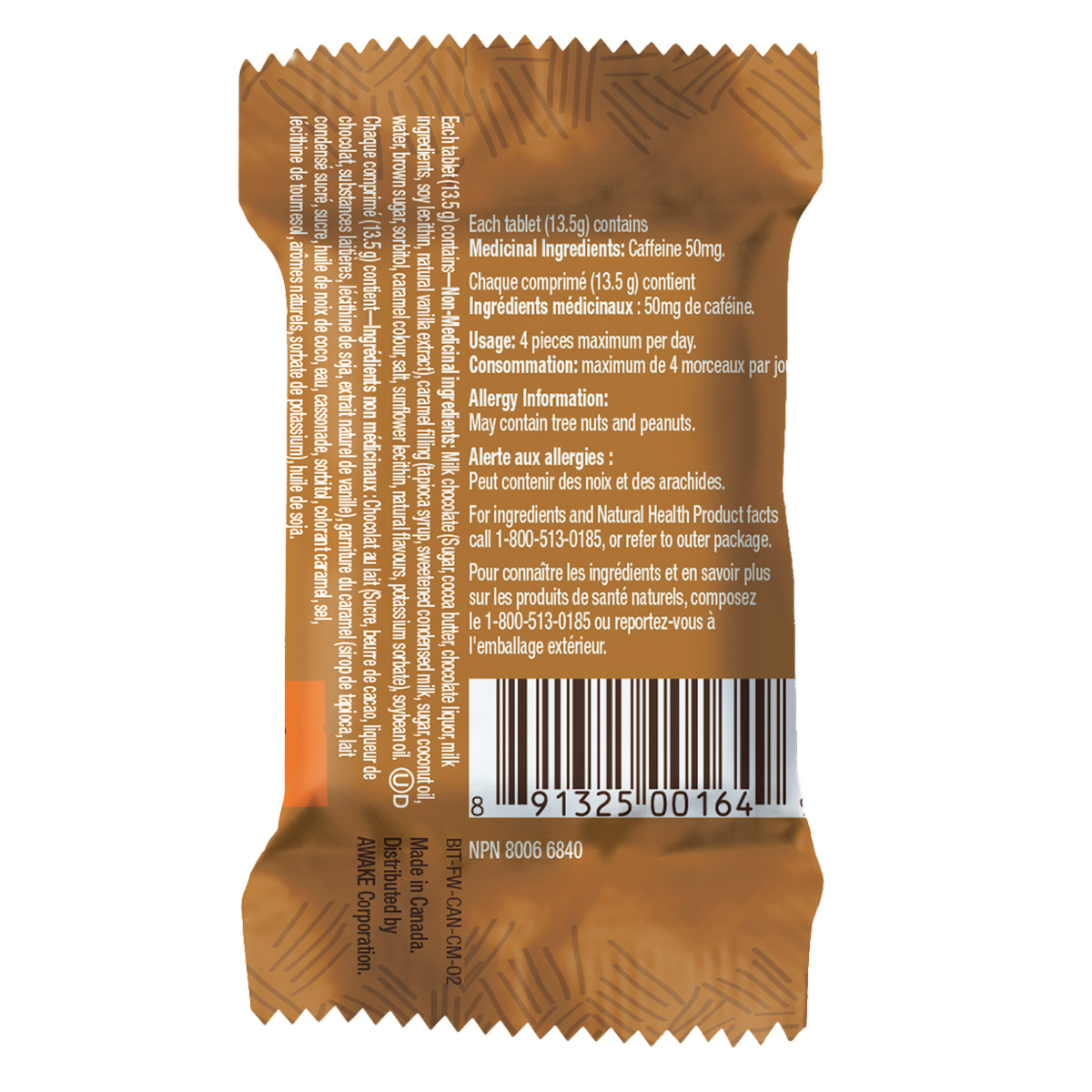 Awake Caffeinated Chocolate, Variety Pack, 32 × 13.5 g | Costco