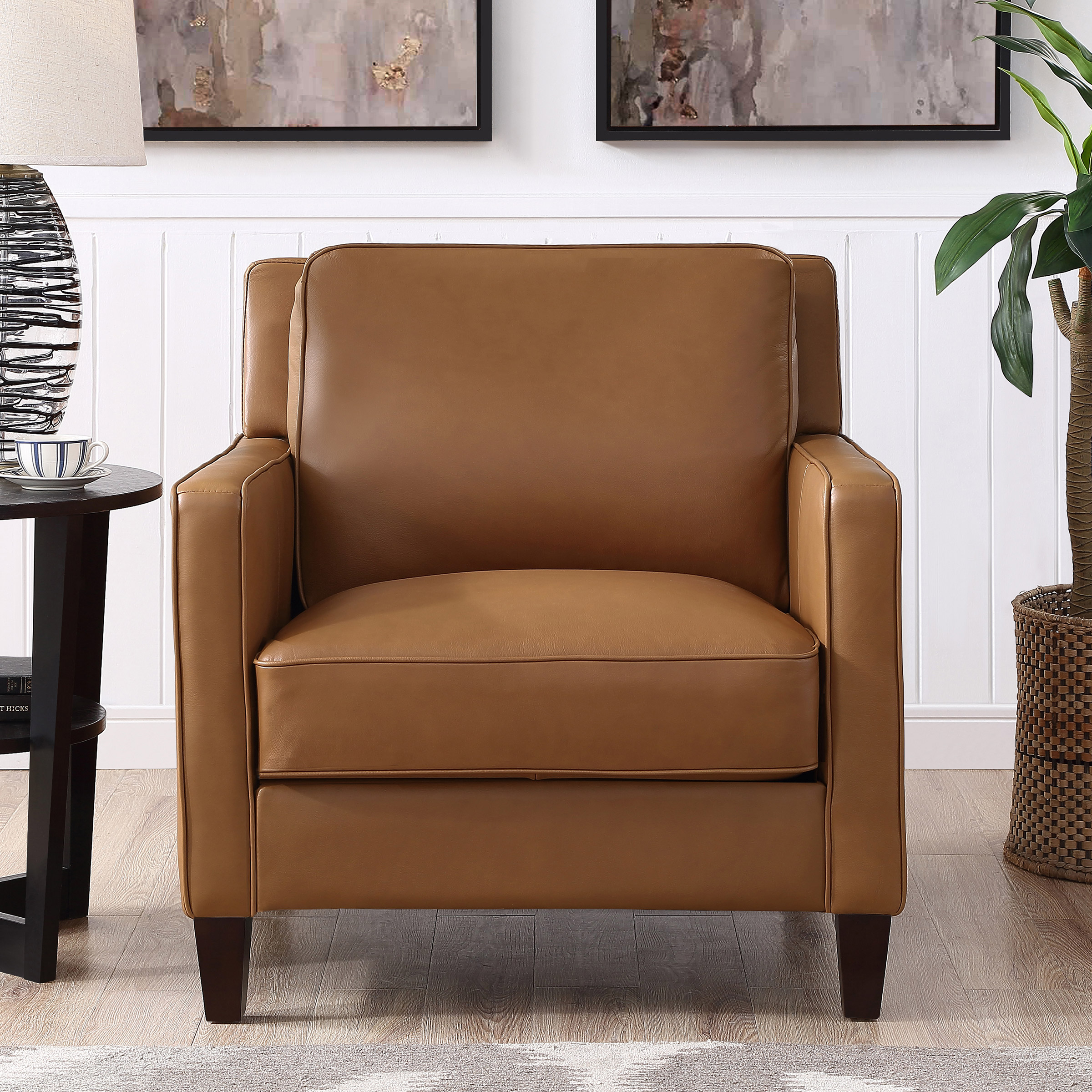 Prospera Home West Park Top-grain Leather Chair