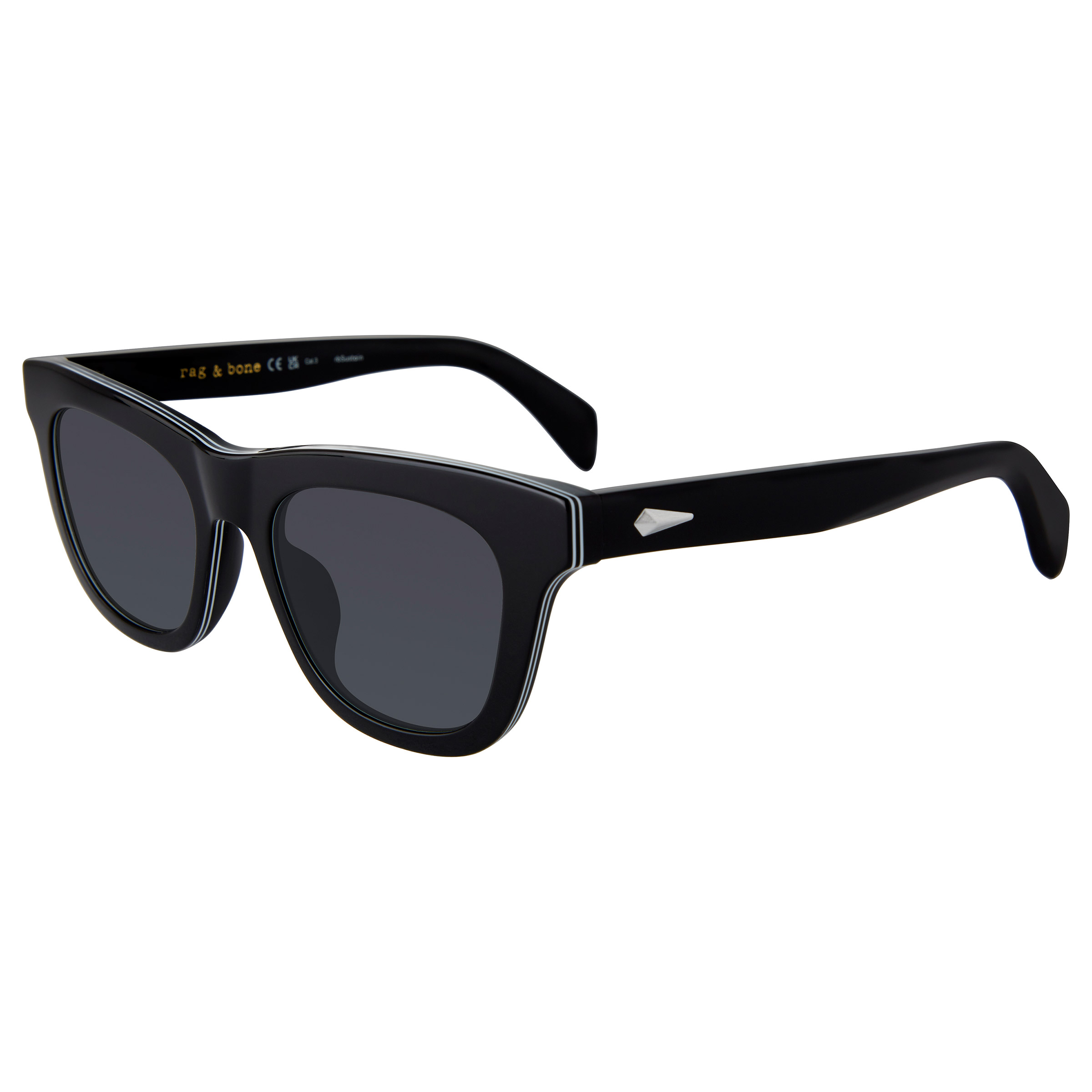 Rag & Bone RNB1086/S Black Grey Sunglasses | Costco display picture 1