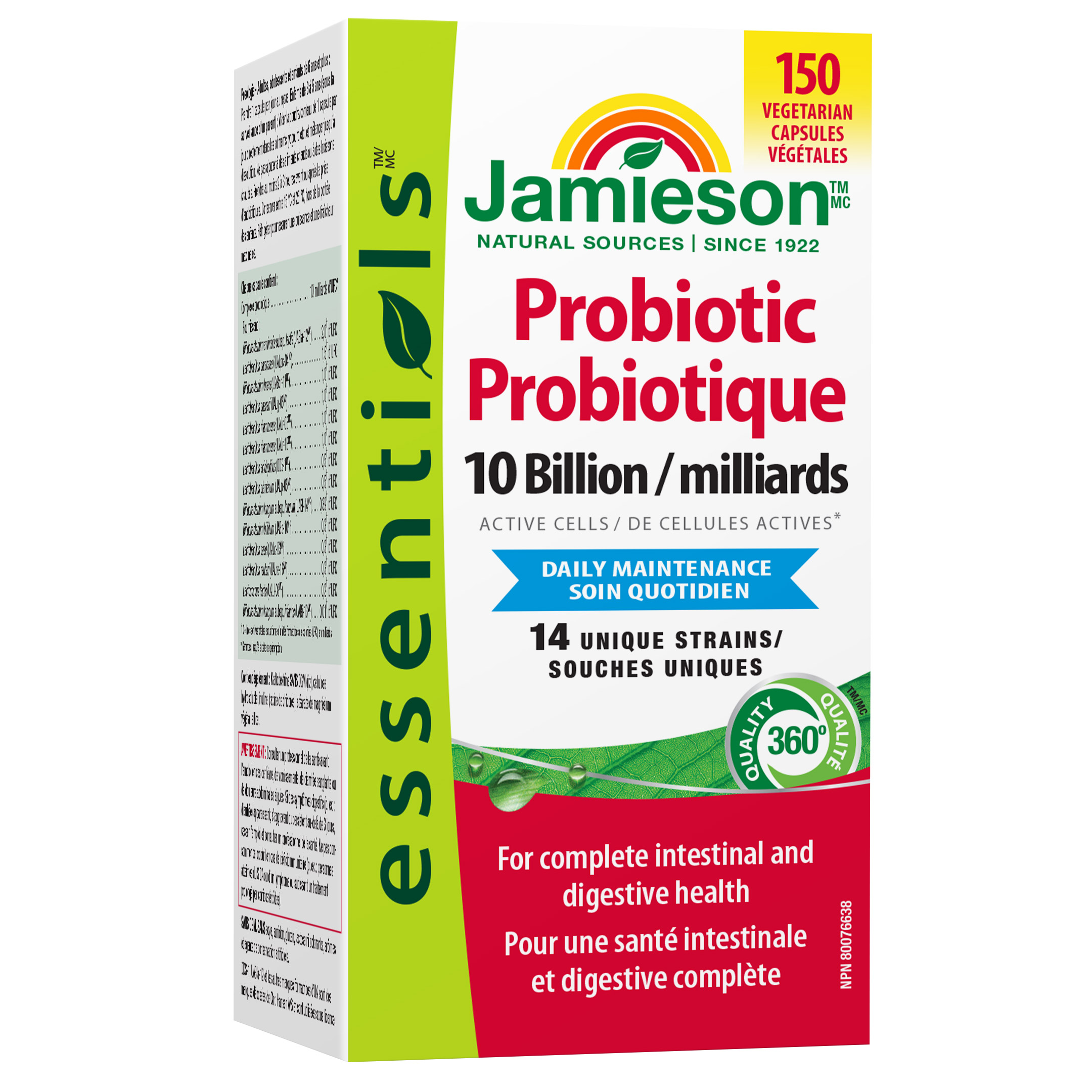 Jamieson 10 Billion Probiotic, 150 Ct
