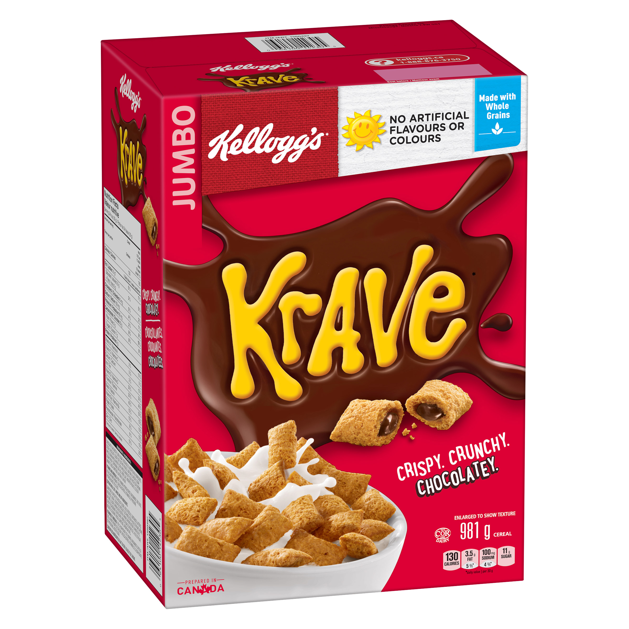 Kellogg's Krave Chocolate Flavour Cereal, 981 g