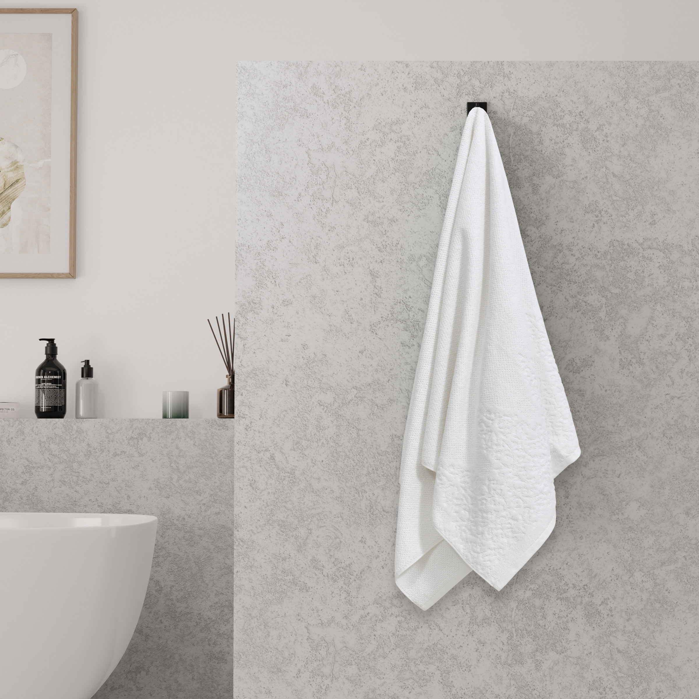 Sculpted Bath Towels  2-pack