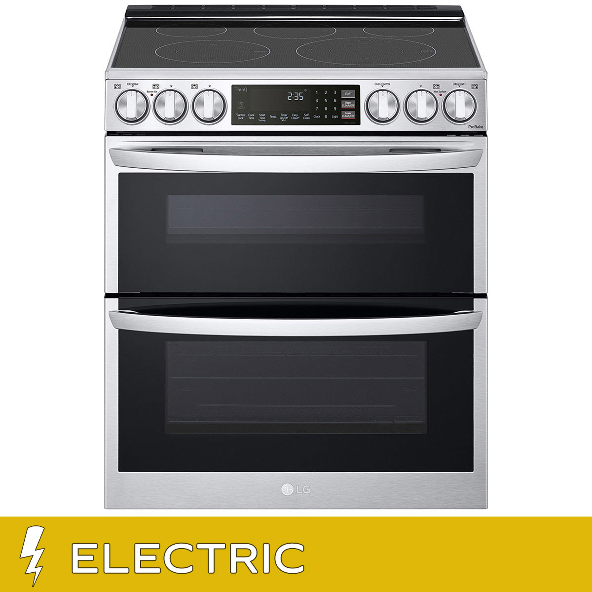 LG 7.3 cu. ft. Smart Electric Double Oven Range with Built-In Air Fry - Thumbnail 3