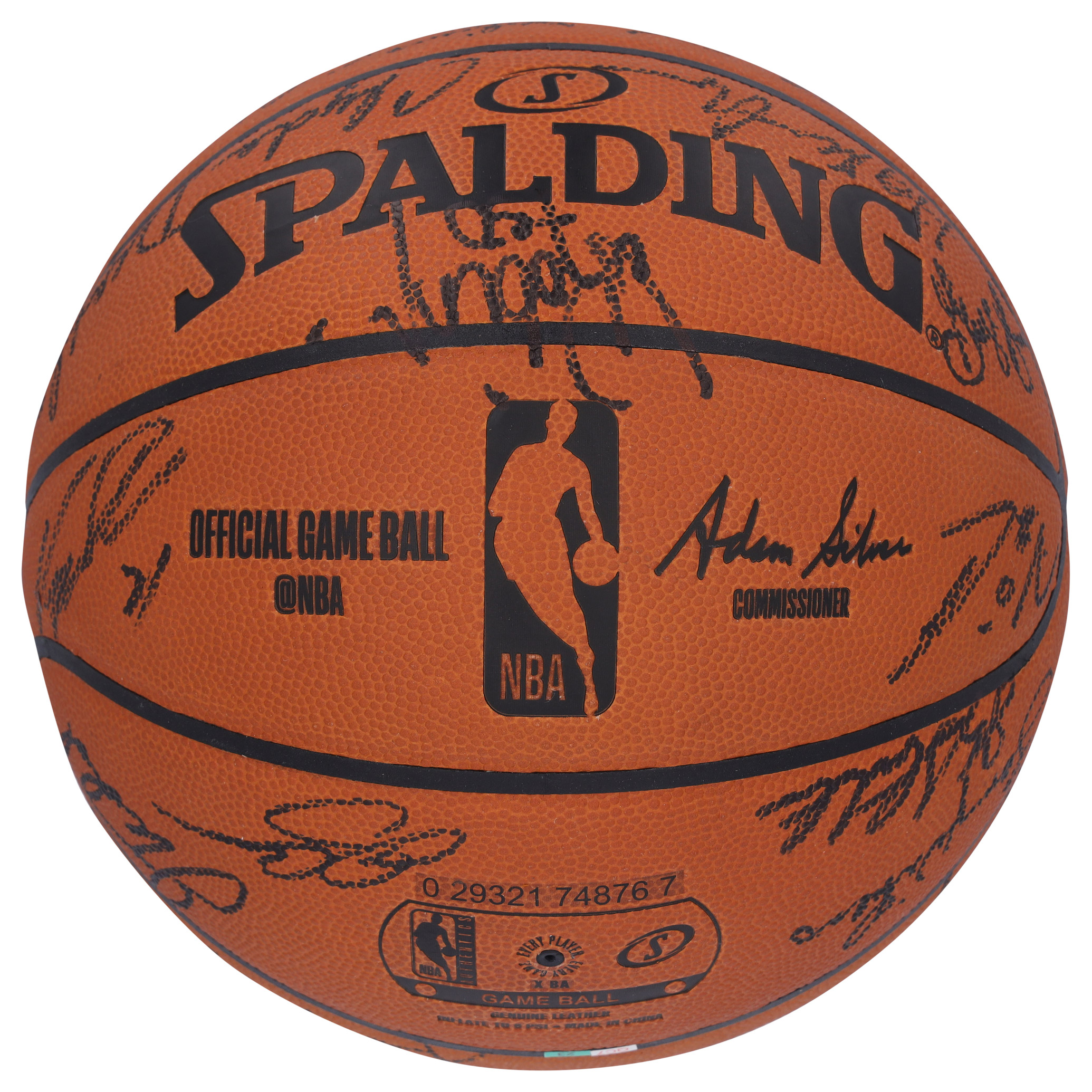 NBA 75th Anniversary Team Autographed Spalding Official Game 
