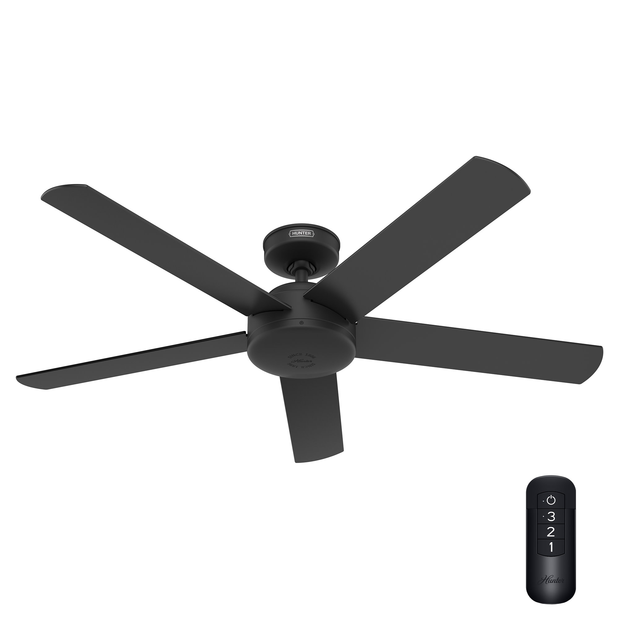 Hunter Anvik 52” Indoor/Outdoor Ceiling Fan with Remote