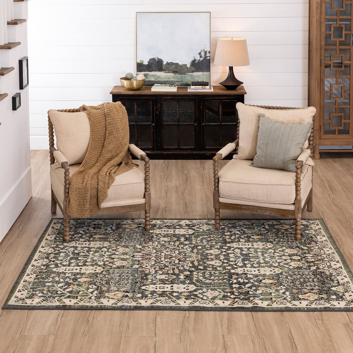 Mohawk Home Vintage Inspired Kersington Area Rug, 5'3” x 7 Mohawk Home Vintage Inspired Kersington Area Rug, 5'3” x 7