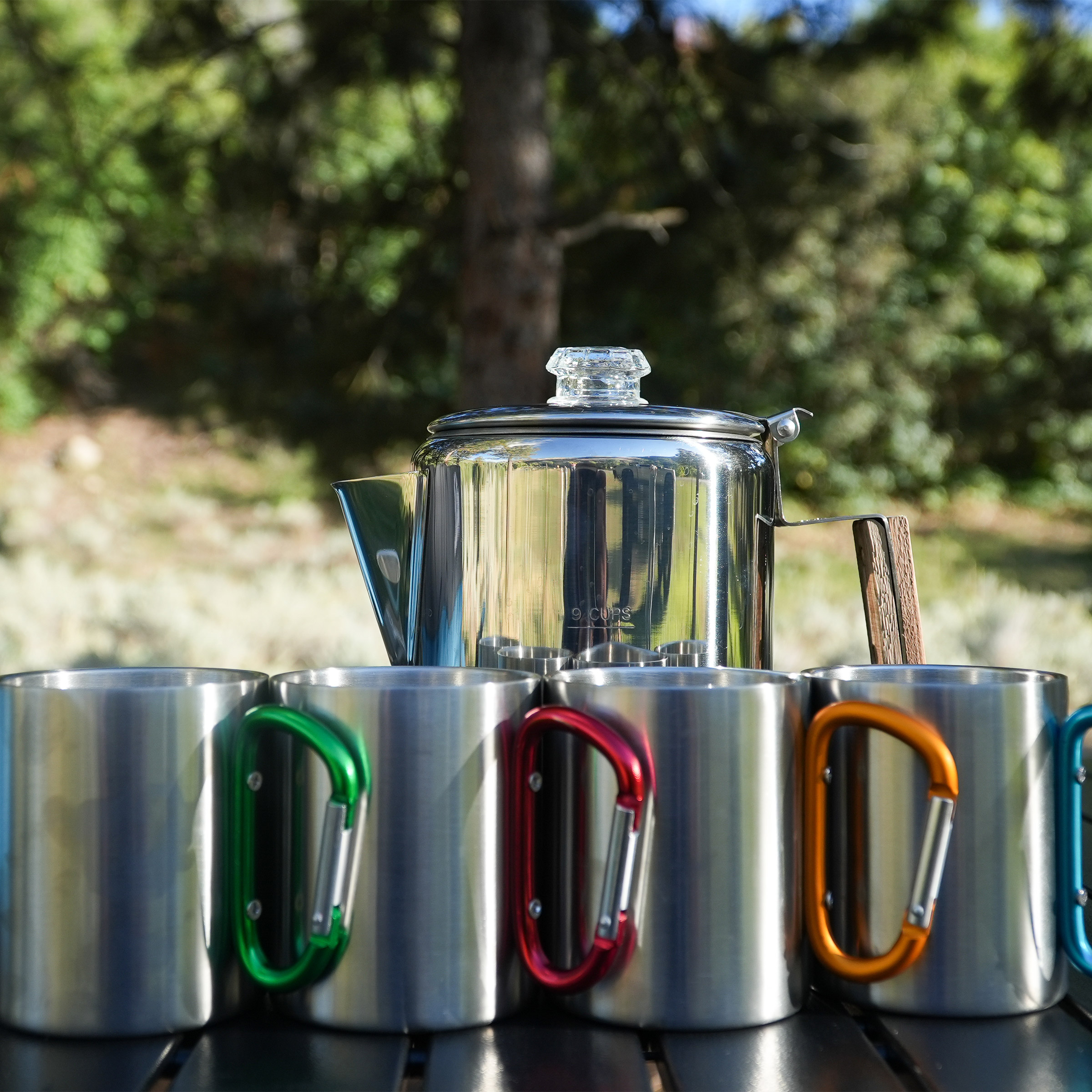 Alpine Mountain Gear 5-piece Stainless Steel Coffee Set | Costco