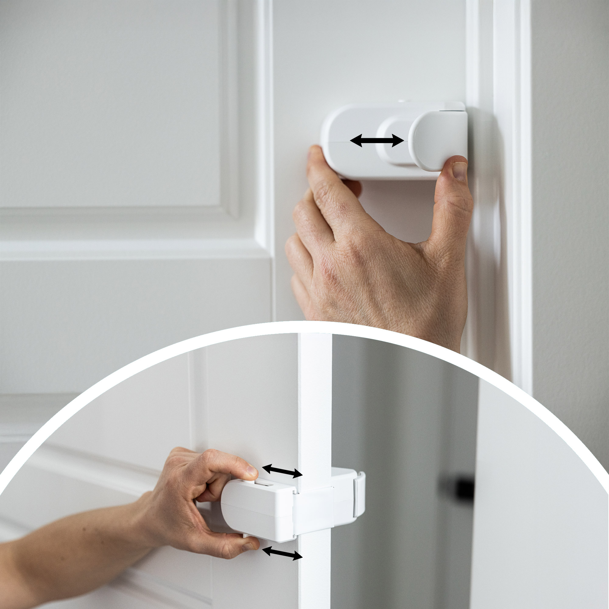 HUG SnapPower HugLock Childproof Safety Door Lock, 3-pack | Costco