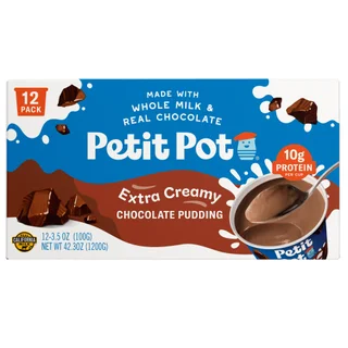PETIT POT CHOCOLATE PROTEIN PUDDING 12/3.5 OZ
