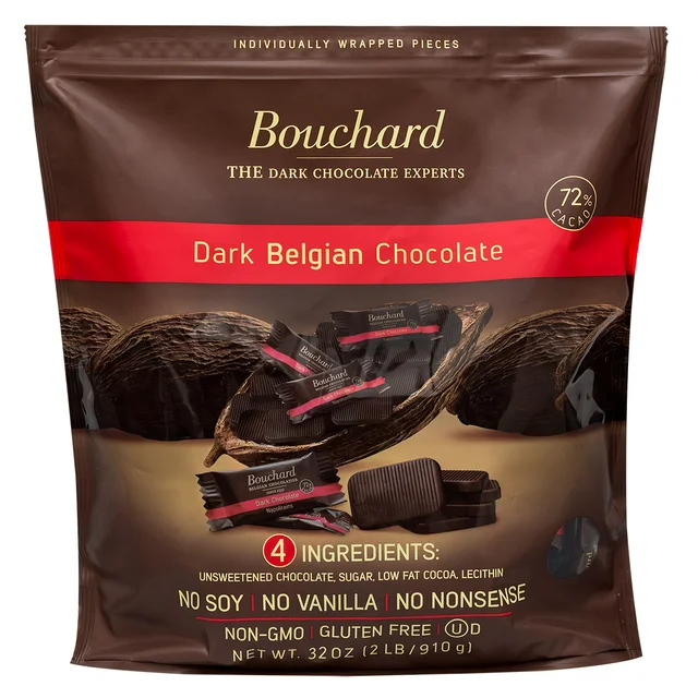 Bouchard Belgian Dark Chocolate, 32 oz