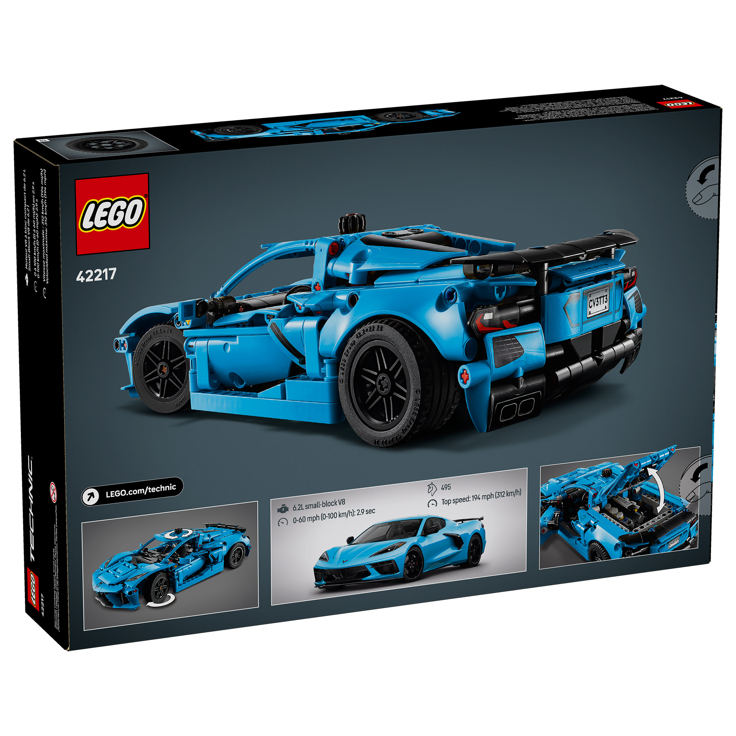 LEGO Technic Chevrolet Corvette Stingray Blue 42217 | Costco