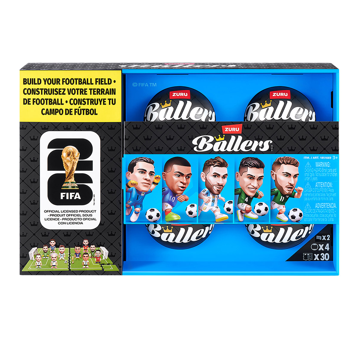 ZURU FIFA Ballers アルゼンチン代表　4セット FIFA Ballers Figures 4-pack, Series 1 | Costco