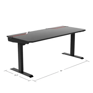 TEKPOLY NIGHTPHASE 70" ADJUSTABLE HEIGHT GAMING DESK