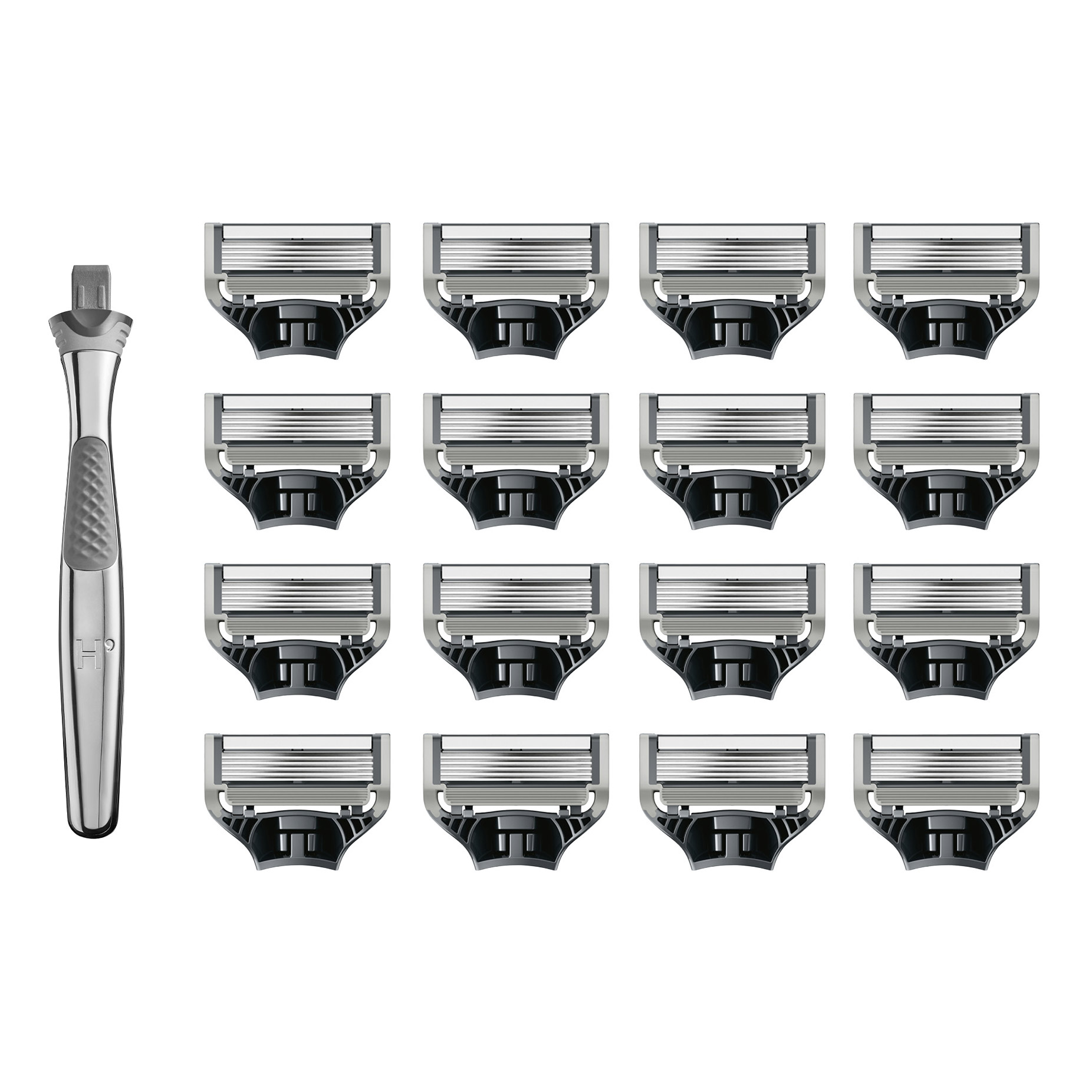 Harry's Chrome Edition Razor Set 16 Cartridges + 1 Handle | Costco