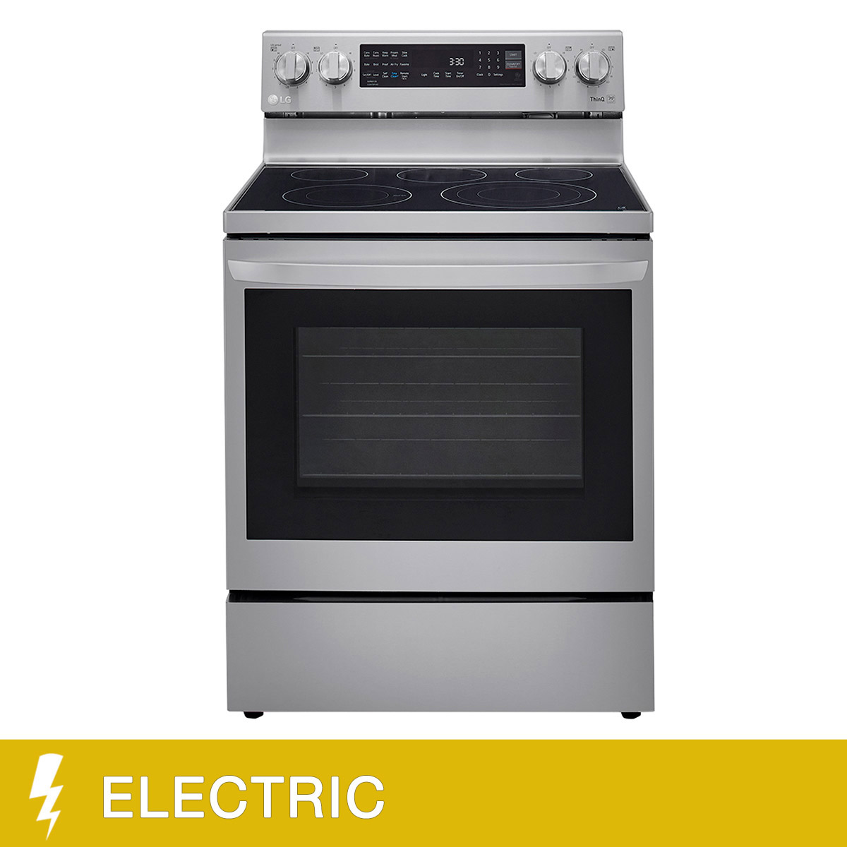 LG 30 in 6.3 cu ft. Electric True Convection Range with Air Fry