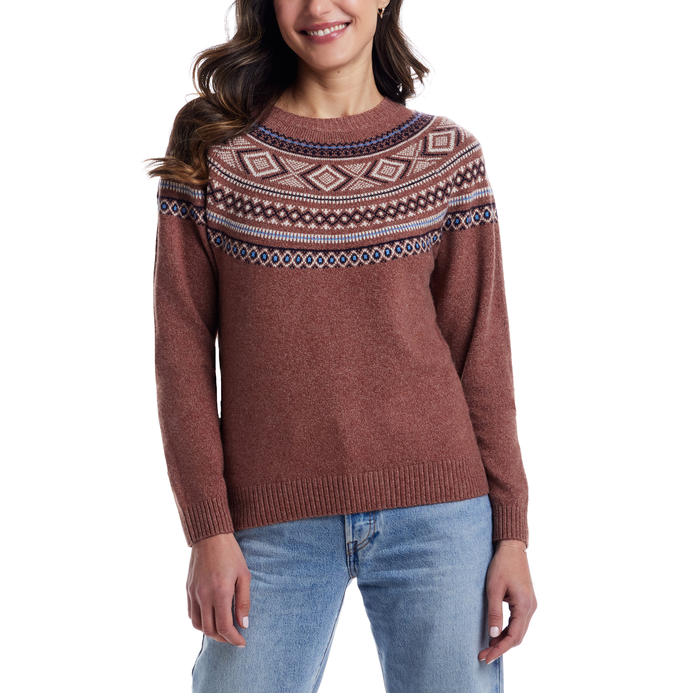 Weatherproof Vintage Women's Fairisle Sweater