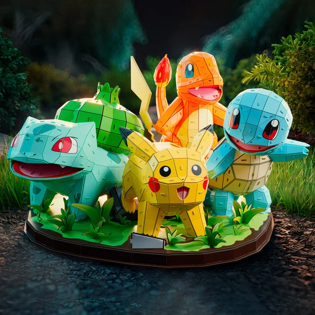 4D PUZZLES POKEMON CHARACTER SET