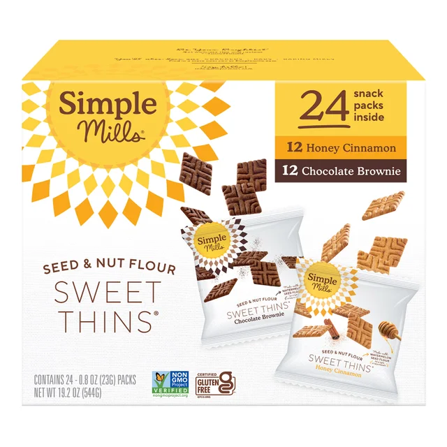 SIMPLE MILLS SWEET THINS VARIETY 24 CT BOX