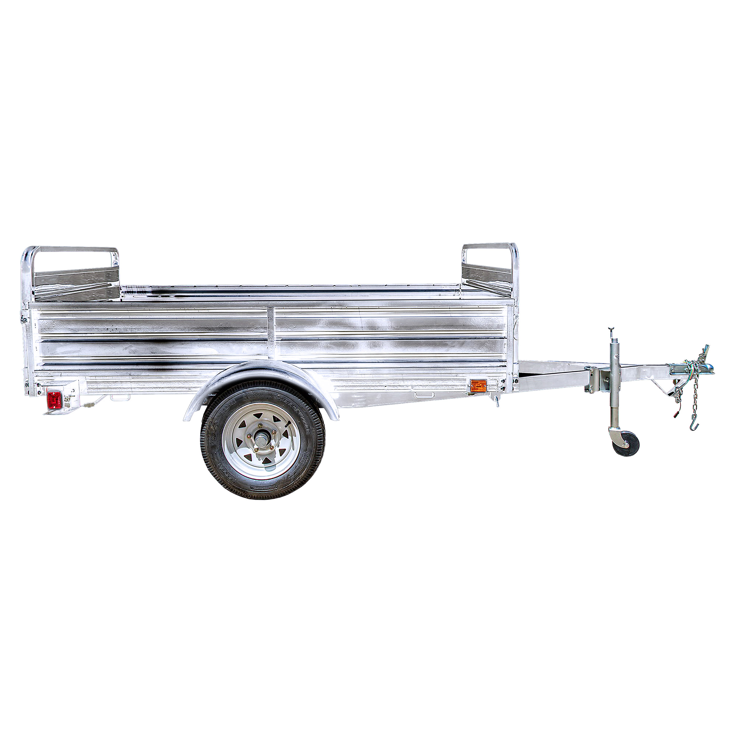DK2 Single Axle Galvanized Multi-Utility Trailer with Trailer Jack, 4.5 ft. x 7.5 ft.