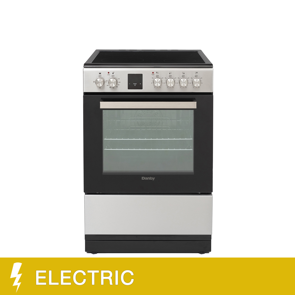Danby 24 in. 2.5 cu. ft. European made Stainless Steel Smooth Top Convection Range