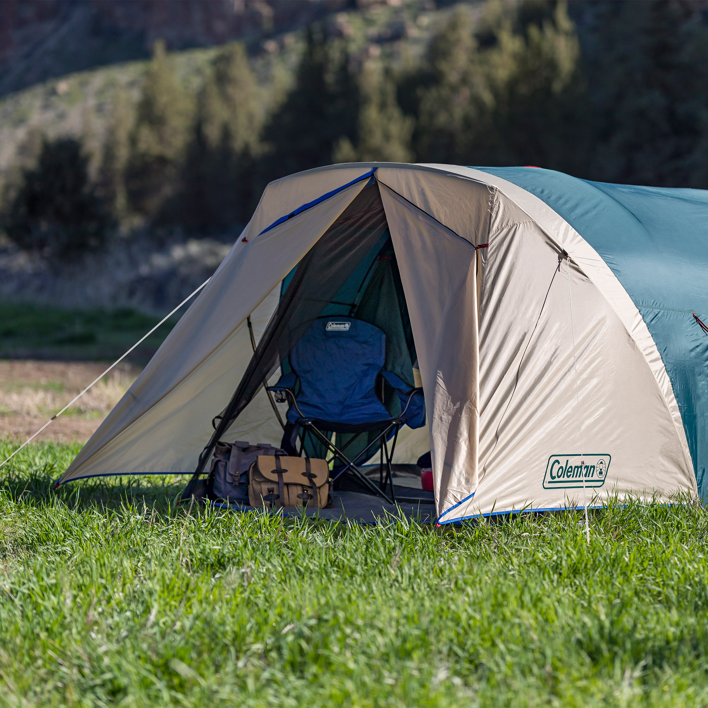 Coleman 6-Person Cabin Camping Tent with Enclosed