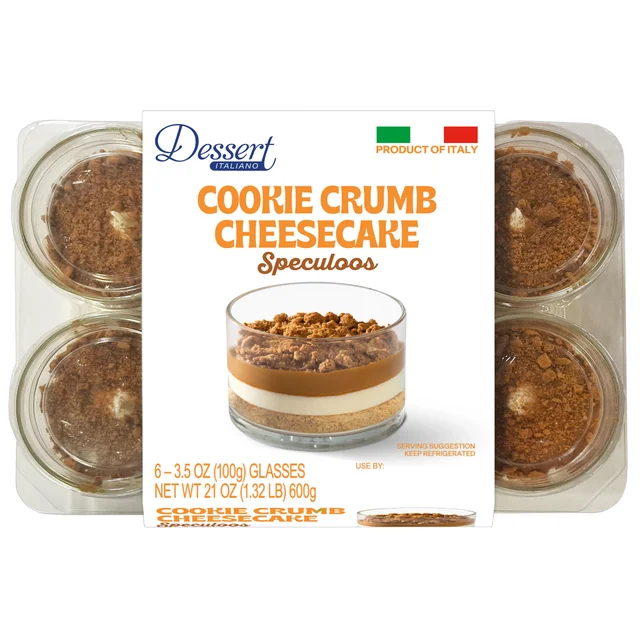 DESESRT ITALIANO SPECULOOS CHEESECAKE 6 COUNT 3.5 OUNCES EA