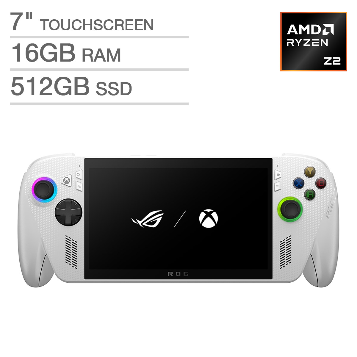 ASUS ROG Xbox Ally - 7" Full HD 120Hz Touch Screen Gaming Handheld - AMD Ryzen Z2 A Processor - 16GB RAM - 512GB SSD - W