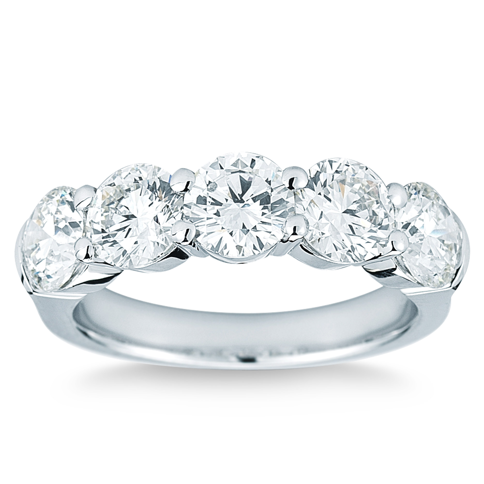 Five Stone Round Brilliant Diamond Ring (3.00 ctw)