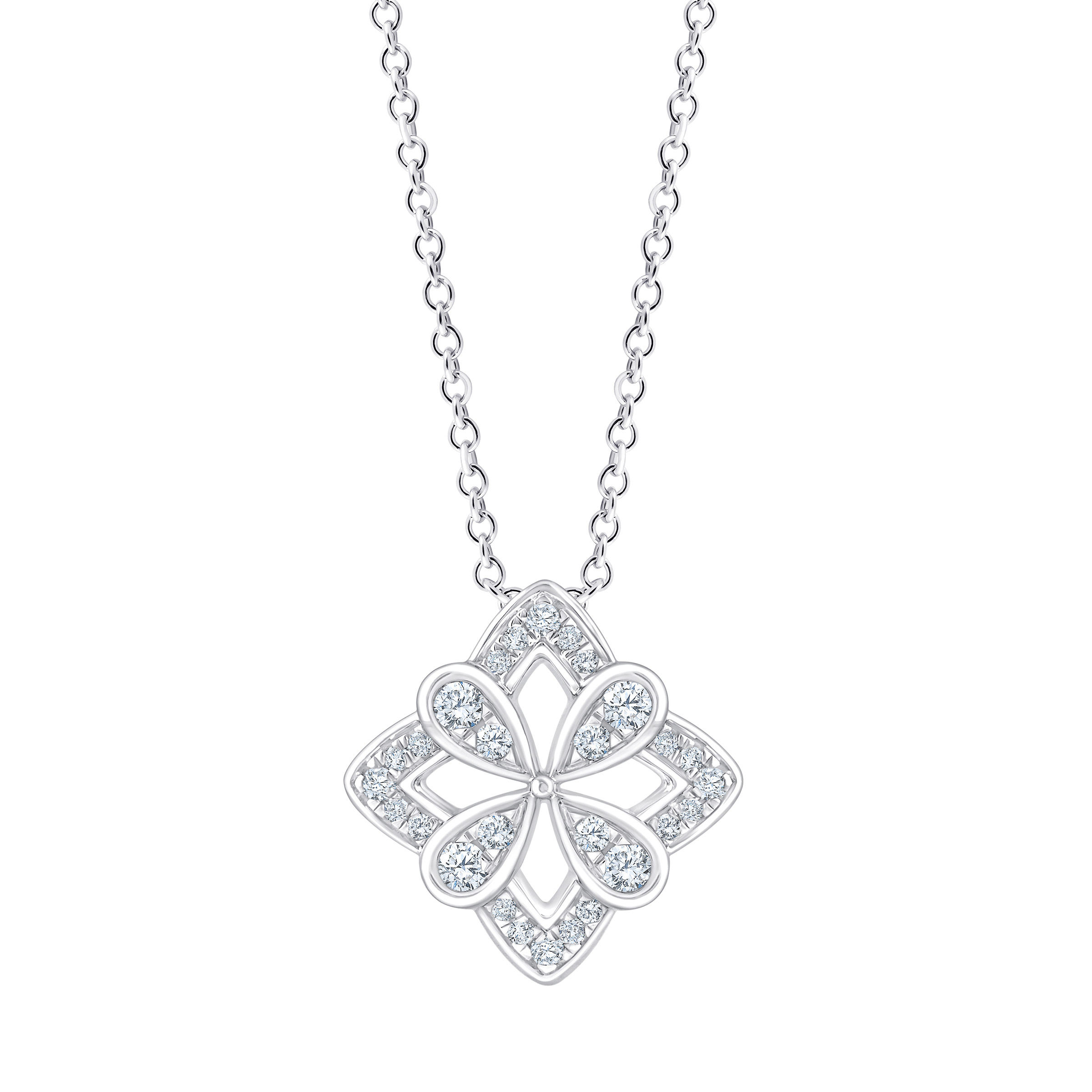 Round Brilliant Diamond Pendant (0.16 ctw)