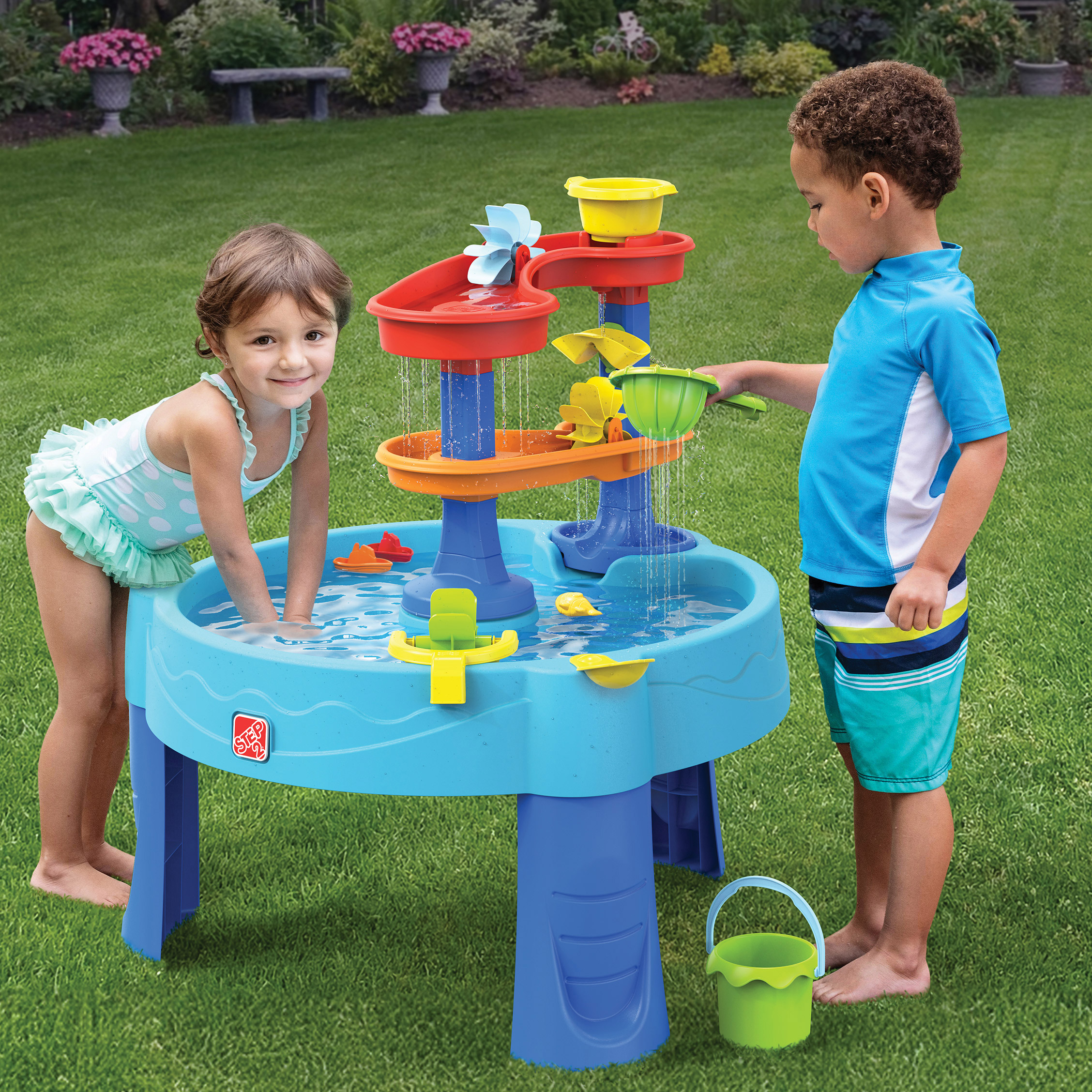 Double Cascading Rapids Water Table 