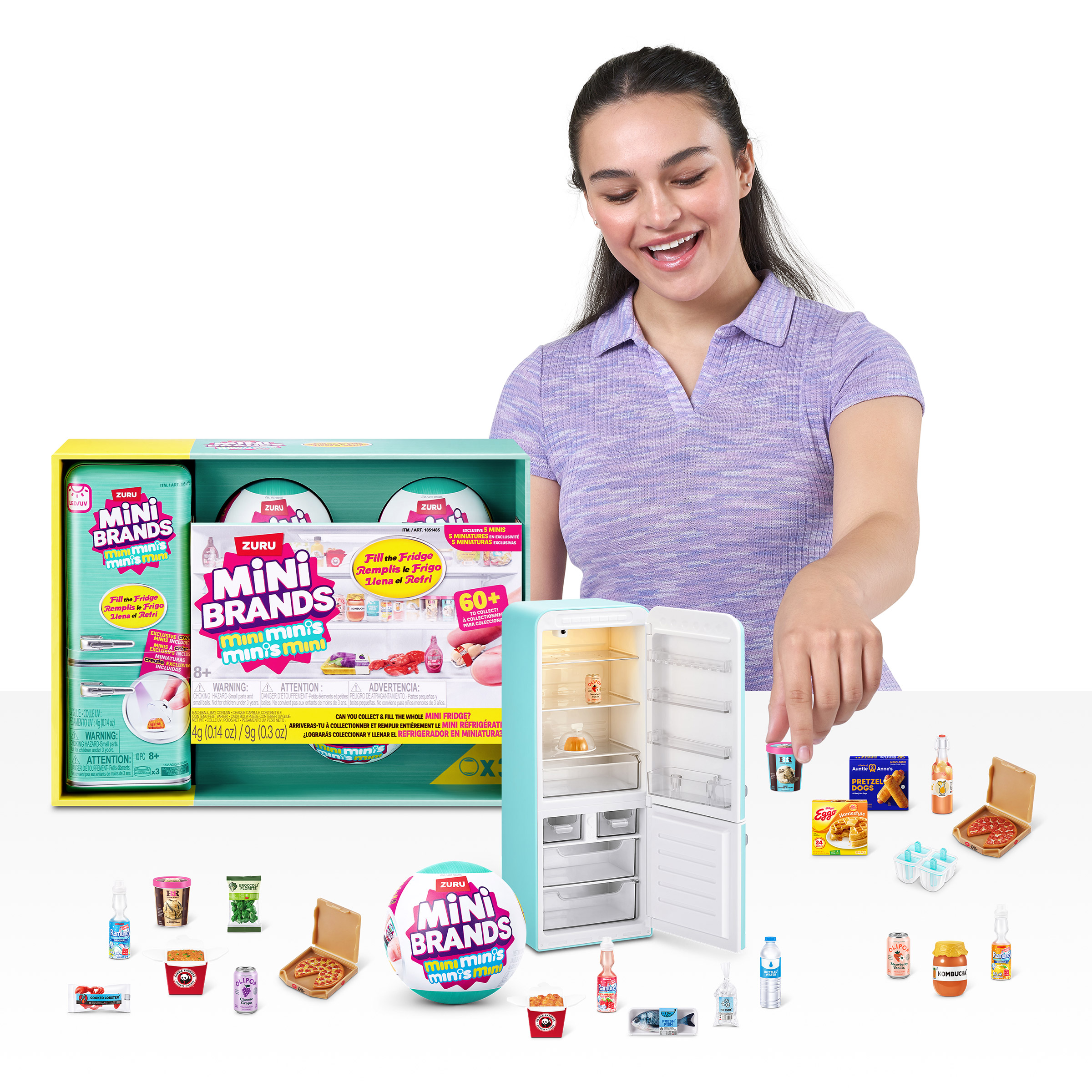 Mini Brands Fill the Fridge S1 Playset with 3 Capsules | Costco