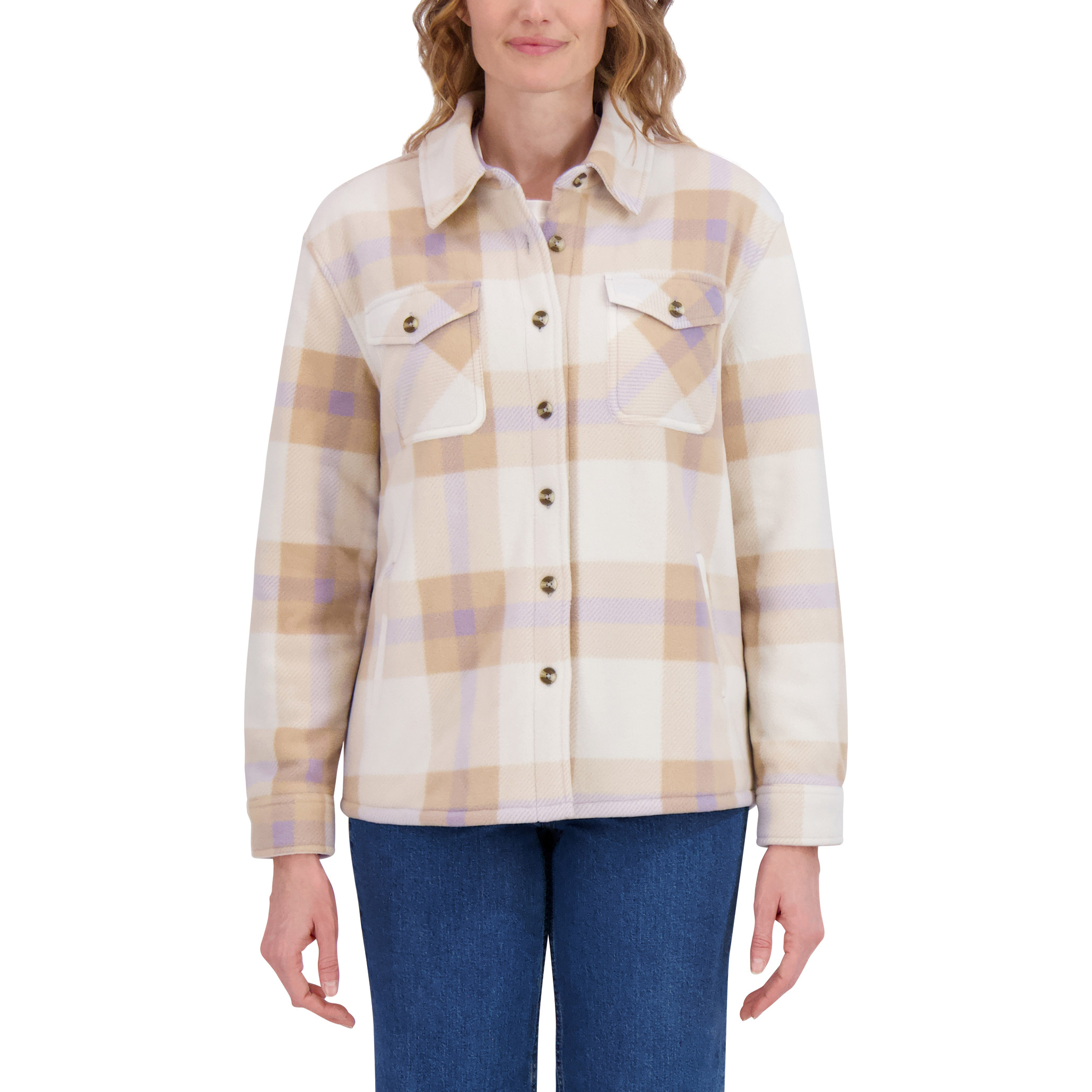 SAGE Collective Women's Plush Shirt Jacket