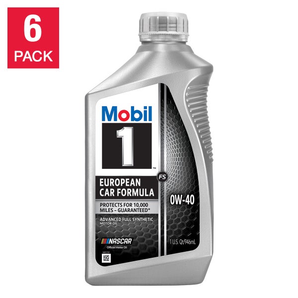 Mobil 1 0W-40 Full Synthetic Motor Oil, 1-Quart, 6-pack | Costco Mobil 1 0W-40 Full Synthetic Motor Oil, 1-Quart, 6-pack | Costco