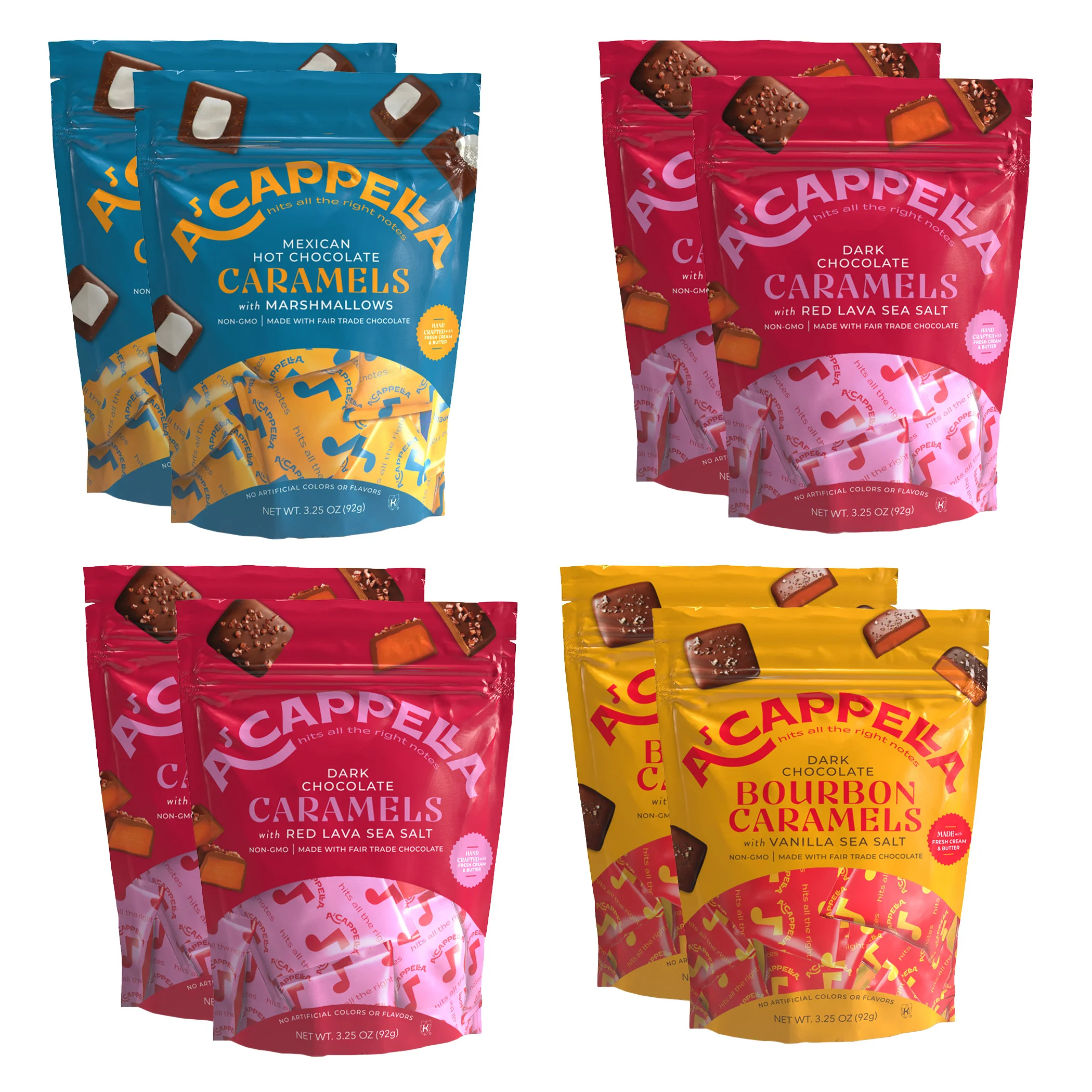 A'cappella Caramel Ensemble, 3.25 oz, 8-count | Costco
