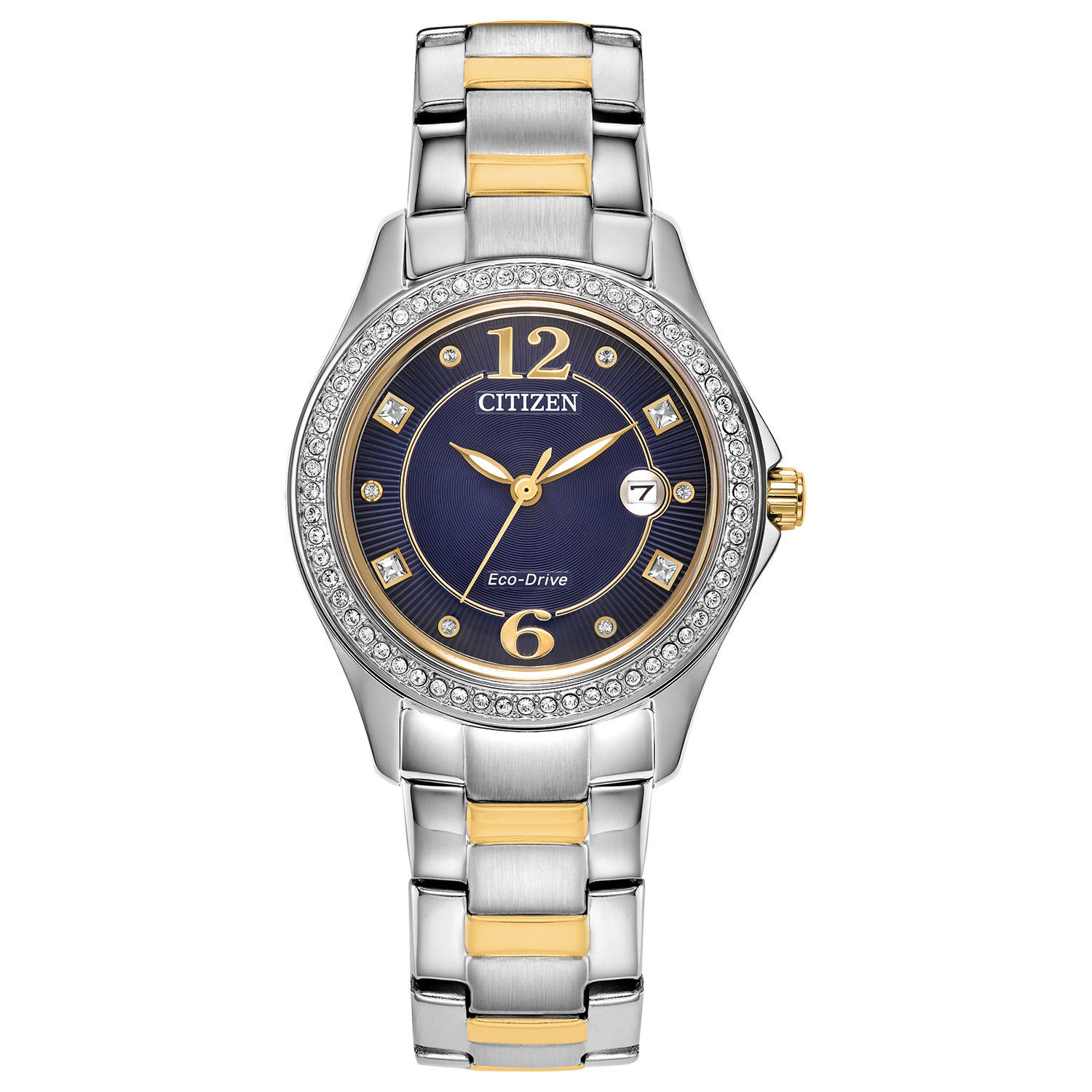 Citizen Crystal Blue Dial Women's Watch