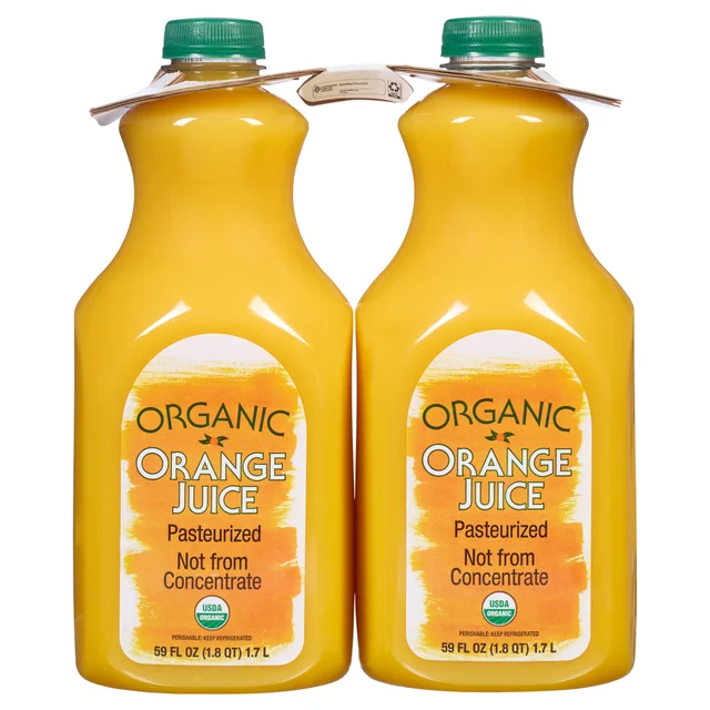 ORGANIC ORANGE JUICE 2/59 FL OZ (3.68 QTS)