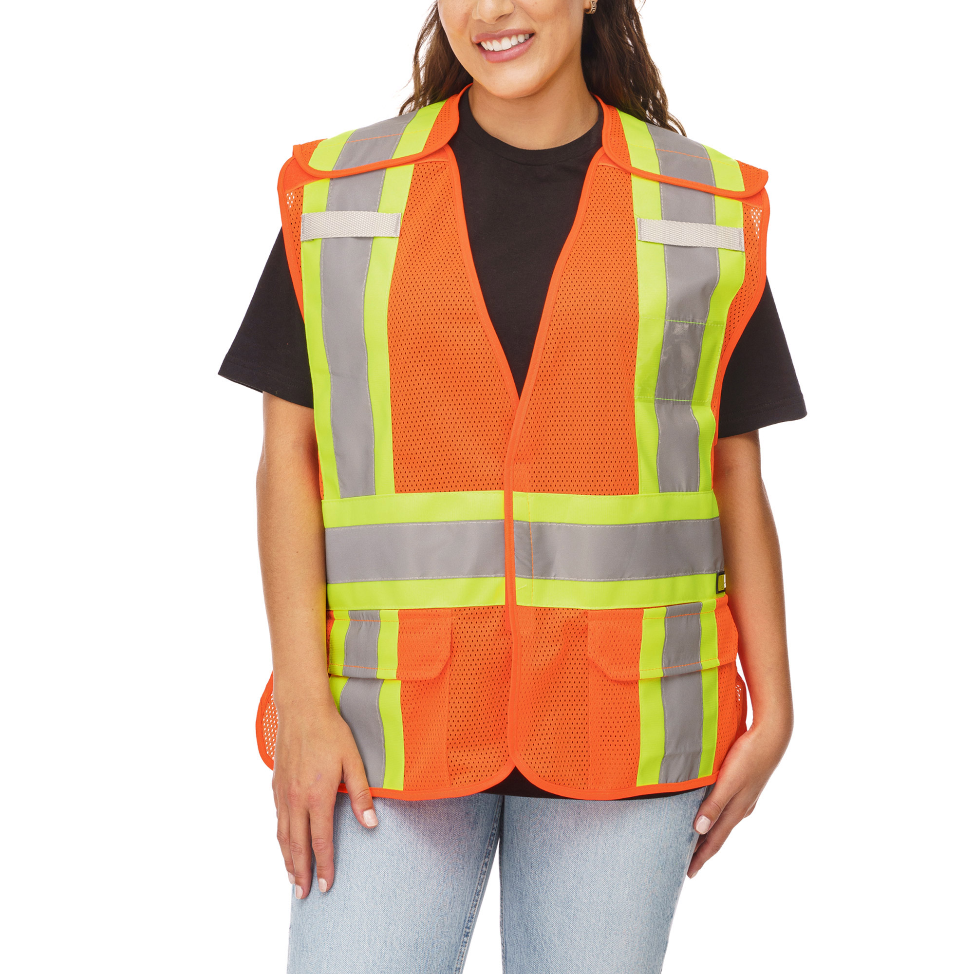 Holmes Workwear High-Visibility 5-point Tear-away Vest, 3-pack