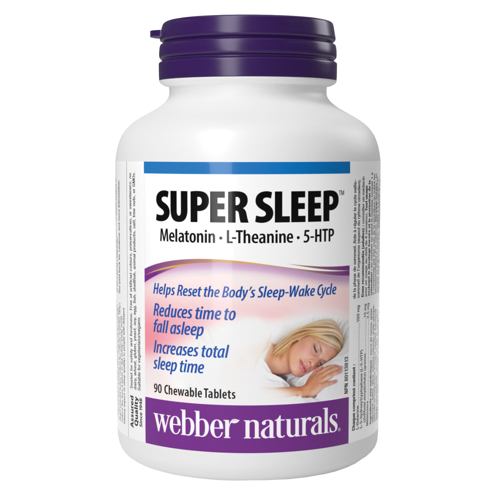 webber naturals Super Sleep 90 ChewableTablets