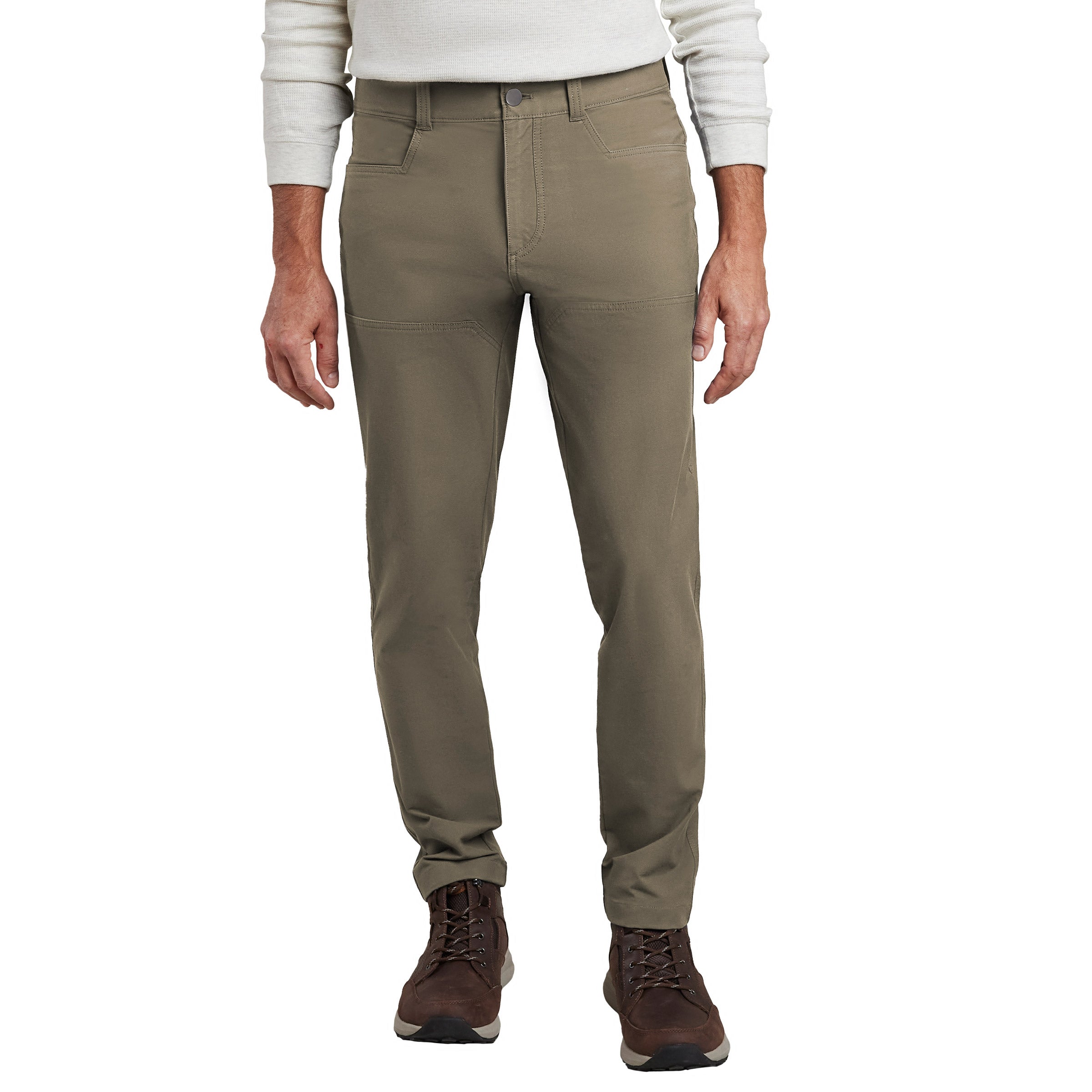 Kirkland Signature Men’s Stretch Tech Pant Straight Fit 4-Way Stretch Flat Front