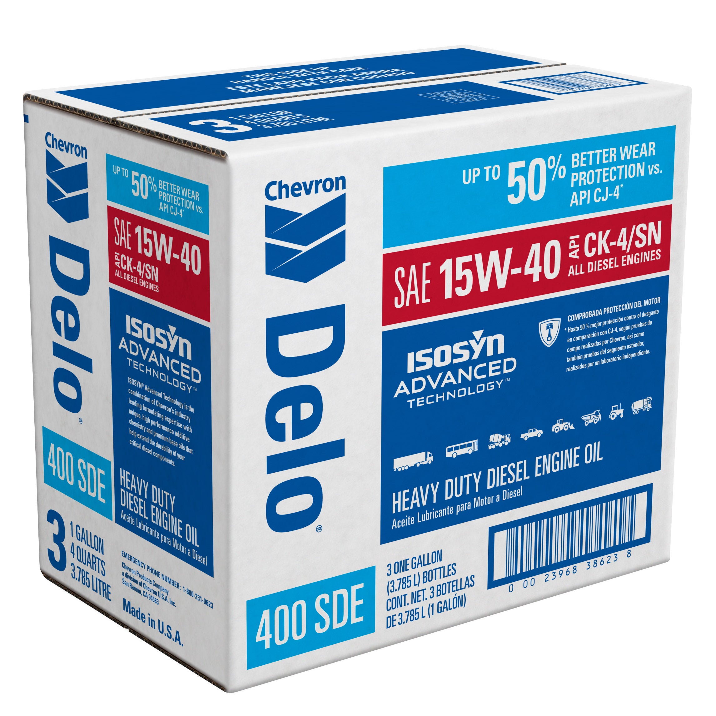Chevron Delo 400 SDE Heavy Duty Diesel Engine Oil | Costco