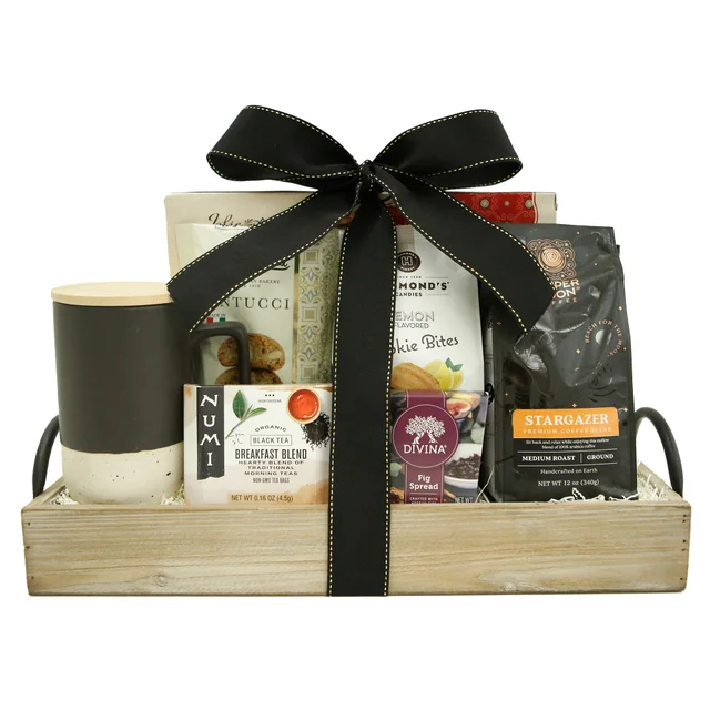 GOURMET FOOD & BASKETS COFFEE & TEA TRAY 38.71 OZ