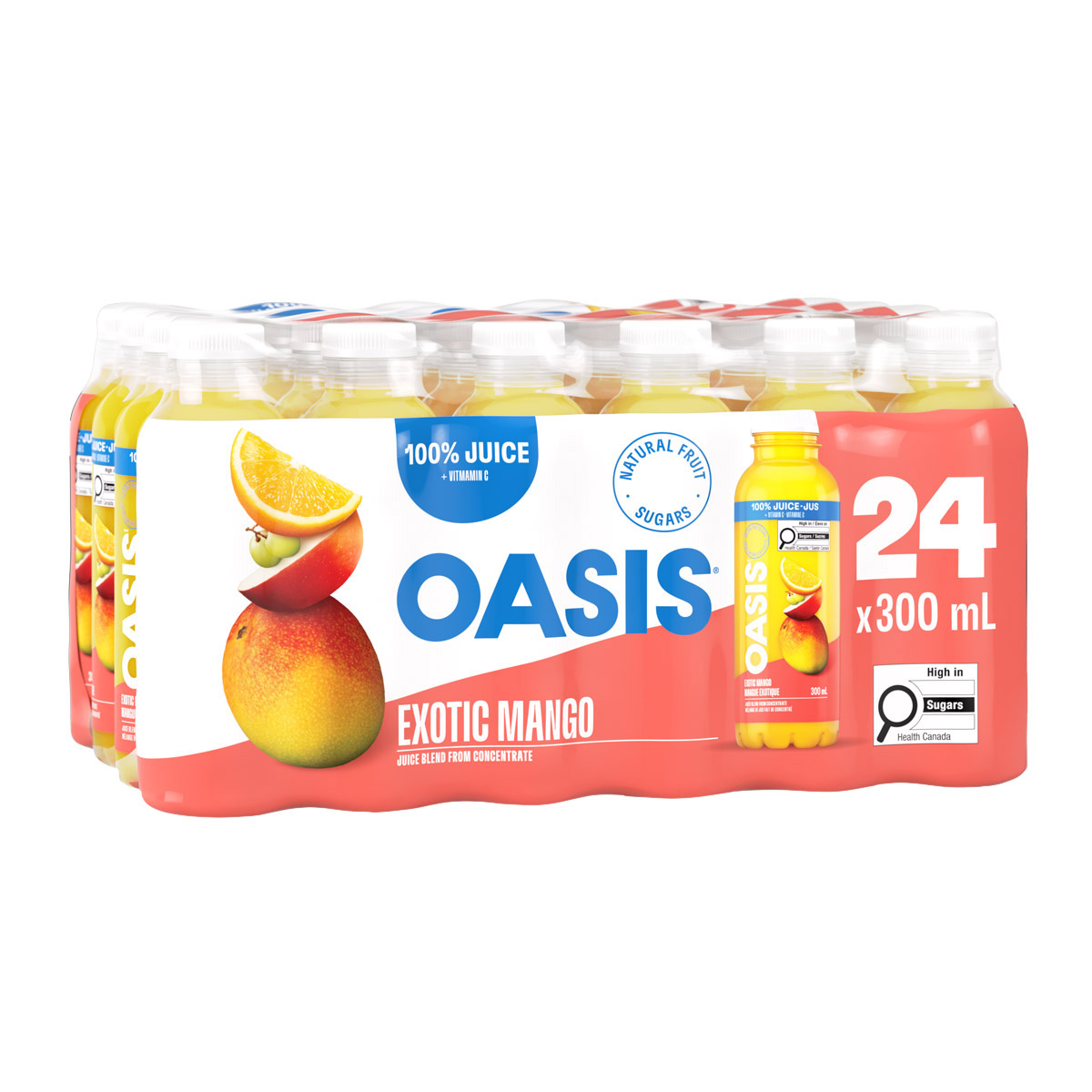 Oasis Exotic Mango Juice Blend, 24 × 300 mL