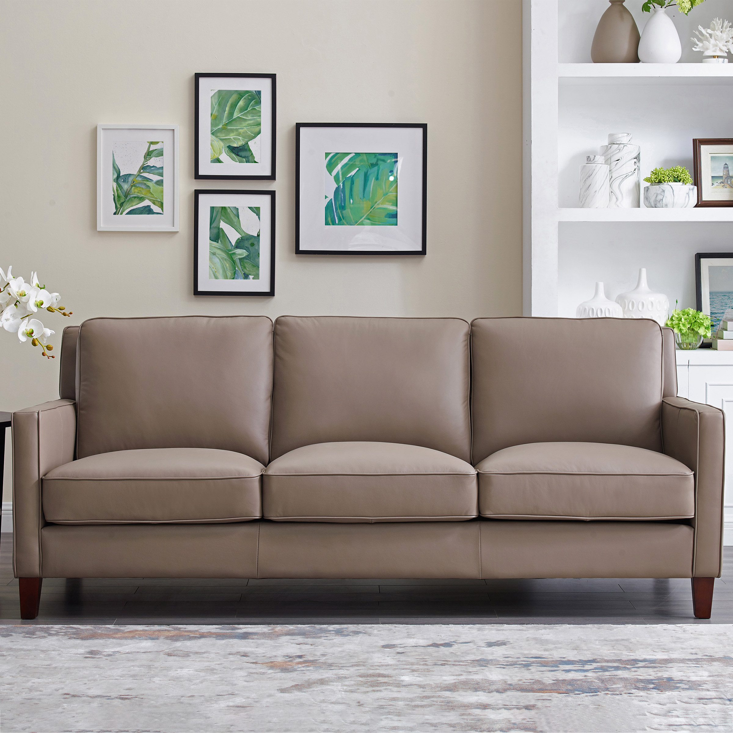 Prospera Home West Park Top-grain Leather Sofa