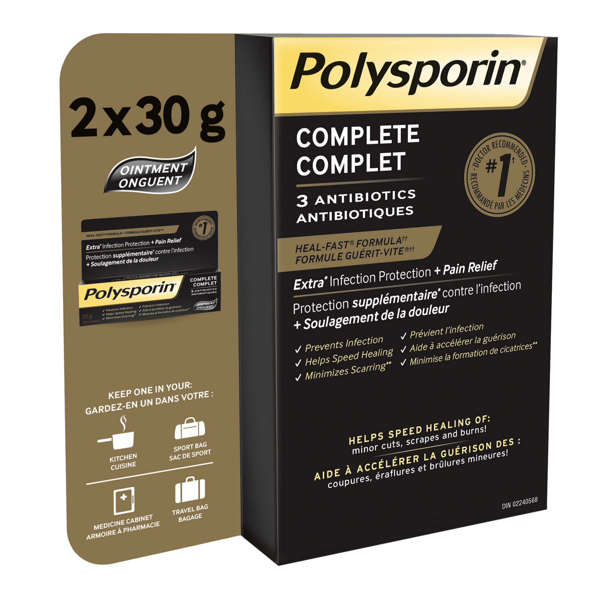 Polysporin Complete, 2-count
