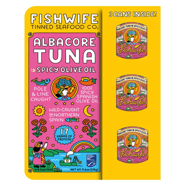 FISHWIFE TUNA IN SPICY OLIVE OIL 3/3.2 OZ